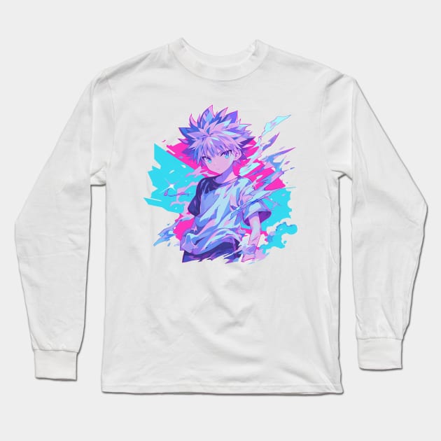 killua Long Sleeve T-Shirt by boxermaniac